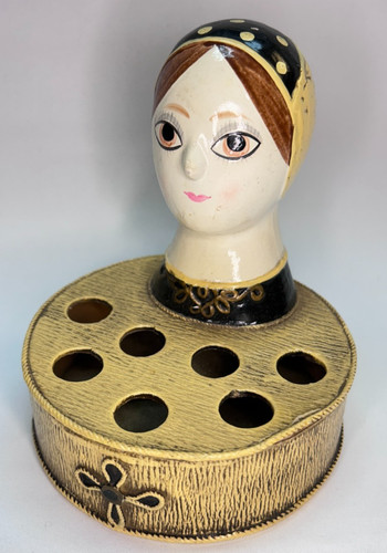 Vintage irice paper mache doll - paper,