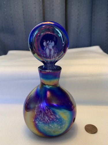 Vintage irice blue iridescent - vintage,